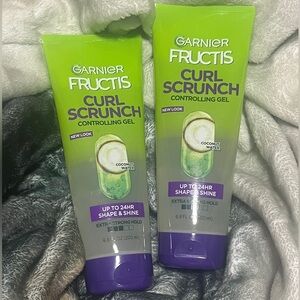 Garnier Fructis Style Curl Scrunch Controlling Gel 6.8 Fl Oz, 2 Count